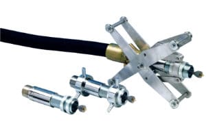 Pipe blasting equipment